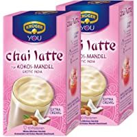 Los mejores  - KrÃƒÂ¼ger Chai Latte Exotic India- Almond Coconut mild Milchtee drink- 20 Packs by KrÃƒÂ¼ger